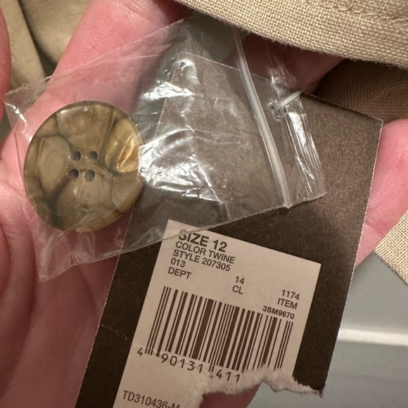 Merona tweed blazer in beige NWT - Picture 2 of 2